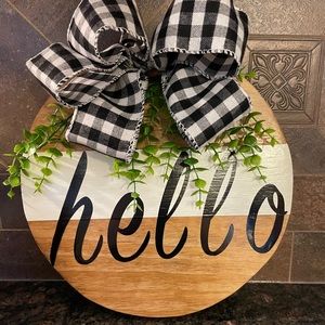 Farmhouse 12" Wooden Front Door or Wall Sign